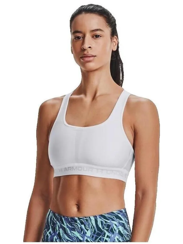 Under Armour Sport BH Under Armour Soutien-Gorge Croisé Moyen Wit