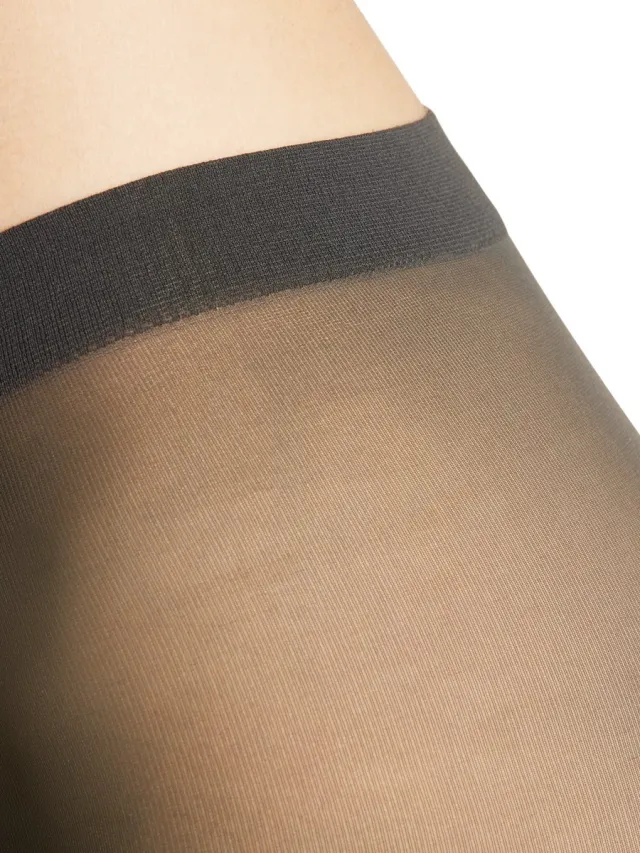 Falke Overknee met pluche overknee sok materiaal sheer 25 DEN panty dames grijs-M grijs 3275