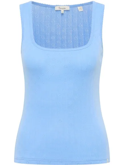 Tranquillo Rosaa jerseytop lichtblauw