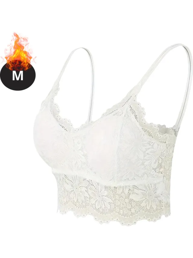 Bovista BH Zonder Beugel - Zonder Bandjes - Push-up Bh's - Comfort Beha - Comfortabel - Sterk - Wit