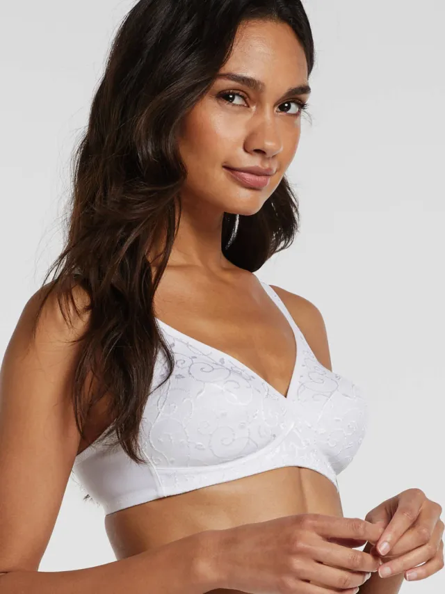 Triumph Elegant Cotton N bh zonder beugel wit