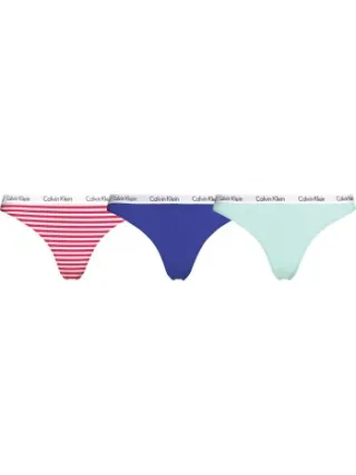 Calvin Klein Carousel Plus string multicolour Versch.kleure/Patroon,Blauw,Groen