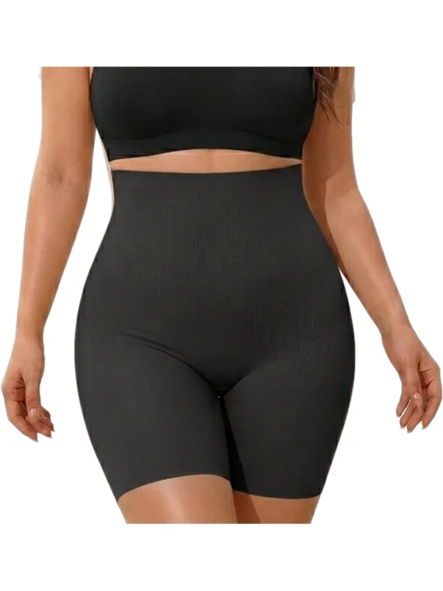 Shapetape Corrigerende High Waist Short met Pads – Maat XL – Zwart – Naadloze Shapewear Dames - Butt Lift & Buikcorrectie – Naadloze Shaping Short - Push Up Effect - Corrigerend Ondergoed Dames - Onzichtbaar onder Kleding - Shapetape