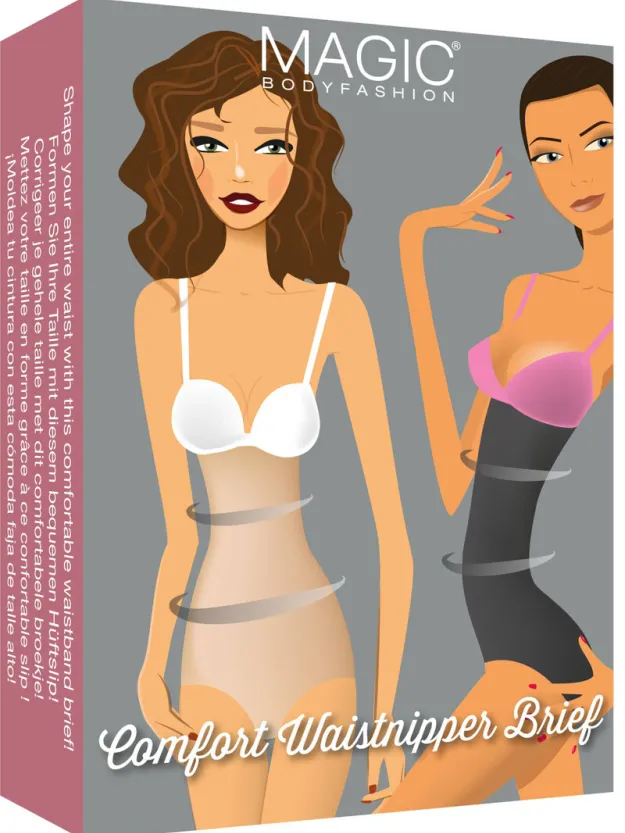 MAGIC Bodyfashion high waist medium corrigerende slip Comfort Waistnipper zwart, foto 4
