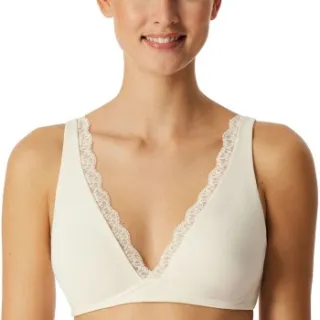 Schiesser Unique Cotton soft bh crème Zwart,Beige,Wit
