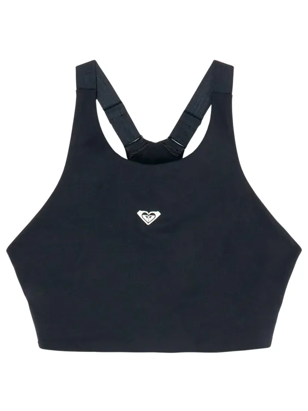 Roxy Heart Into It High Support sportbeha zwart Blauw
