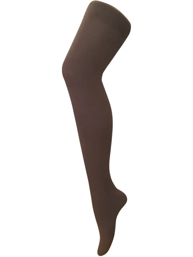 Sock Snob Dames 80 denier ondoorzichtige effen gekleurde panty's - Bruin
