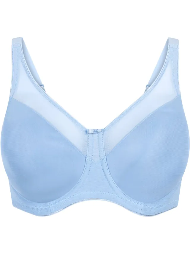 Hunkemöller Nina Non-Padded Underwired Minimizer Bra Blauw
