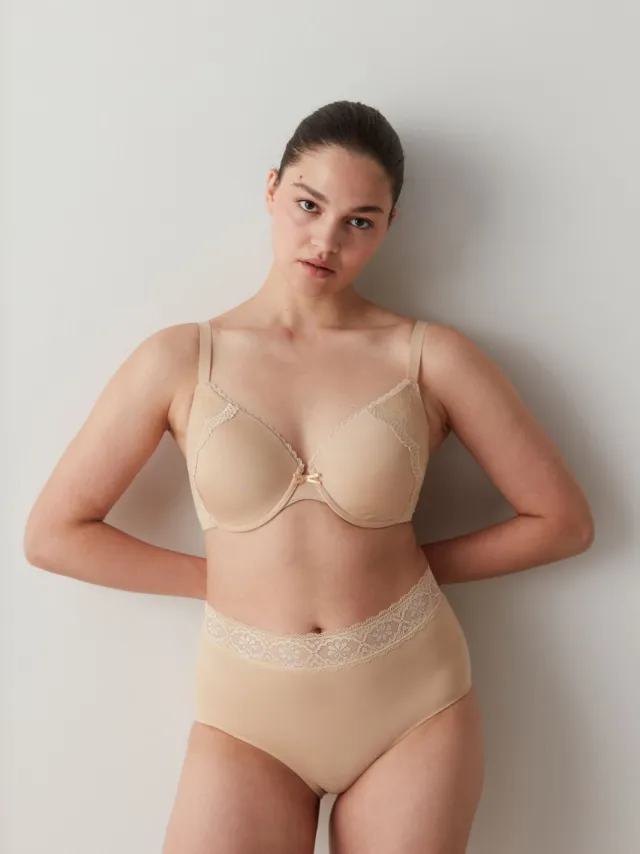 Penti Dichte Ondersteunende Bralette Cognac