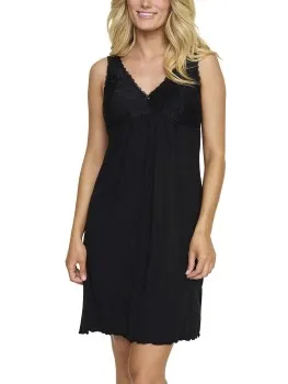 Damella Louise Nightdress Without Sleeves Lila,Zwart,Roze