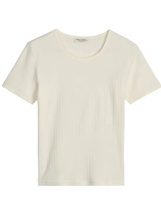Marc O'Polo Vrouwen Pyjama top Mix N Match Gebroken wit