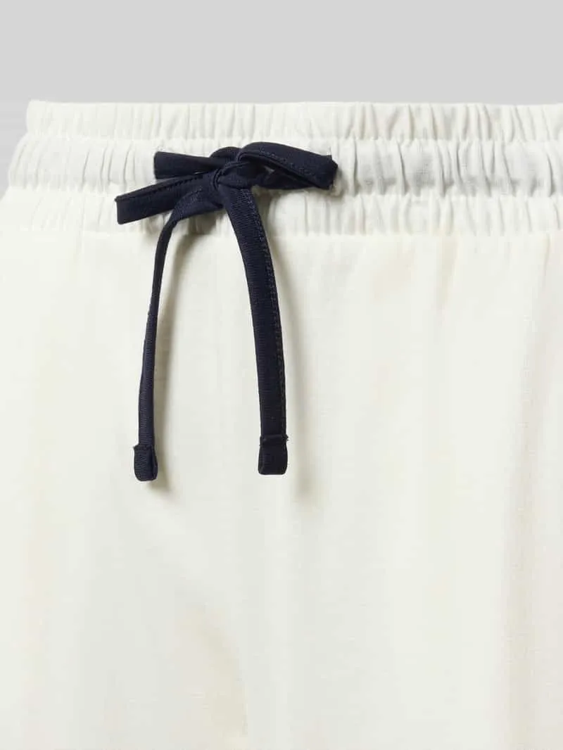 Christian Berg Woman Pyjamabroek van mix van katoen en modal met elastische band offwhite, foto 3