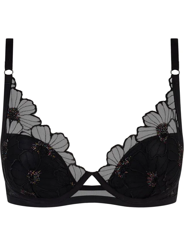 Chantelle Lush Plunge BH Festive - Zwart