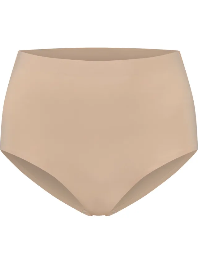 Bye Bra Invisible Mid Waist Slip, lichte ondersteuning, comfortabel, shapewear voor dames, zachte stof, lichtgewicht shapewear, beige