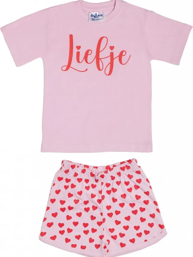 Fun2Wear Liefje - Shortama - roze
