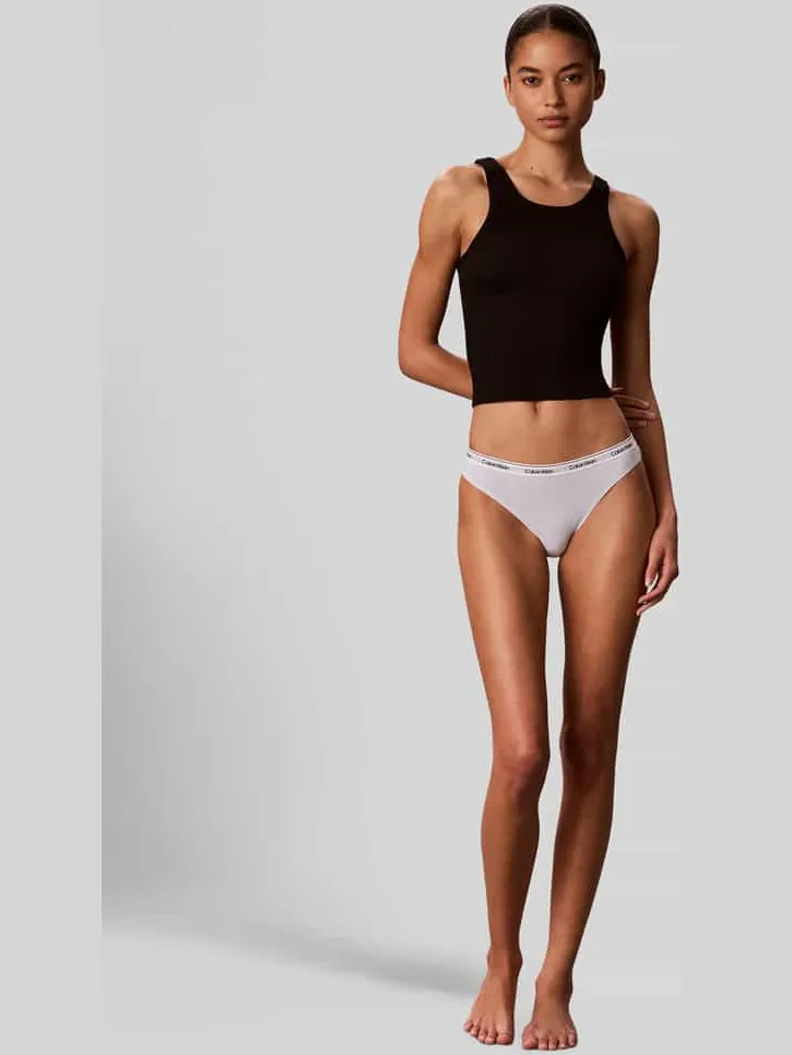 Calvin Klein Slip van katoenmix in set van 3 Lichtblauw