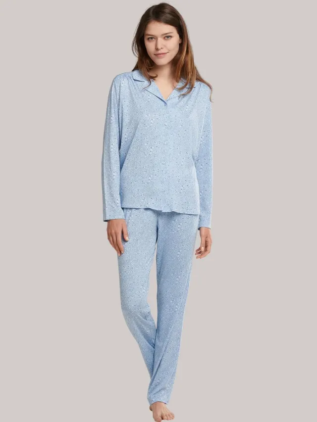 Schiesser Comfort Fit – Pyjama – 173770 – Light Blue - 52