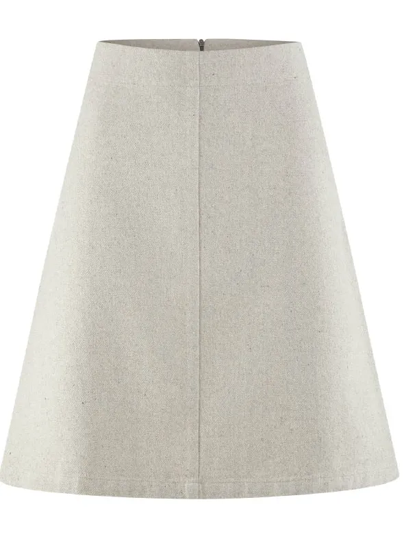 HempAge dames vegan Rok A-Lijn Beige, foto 2