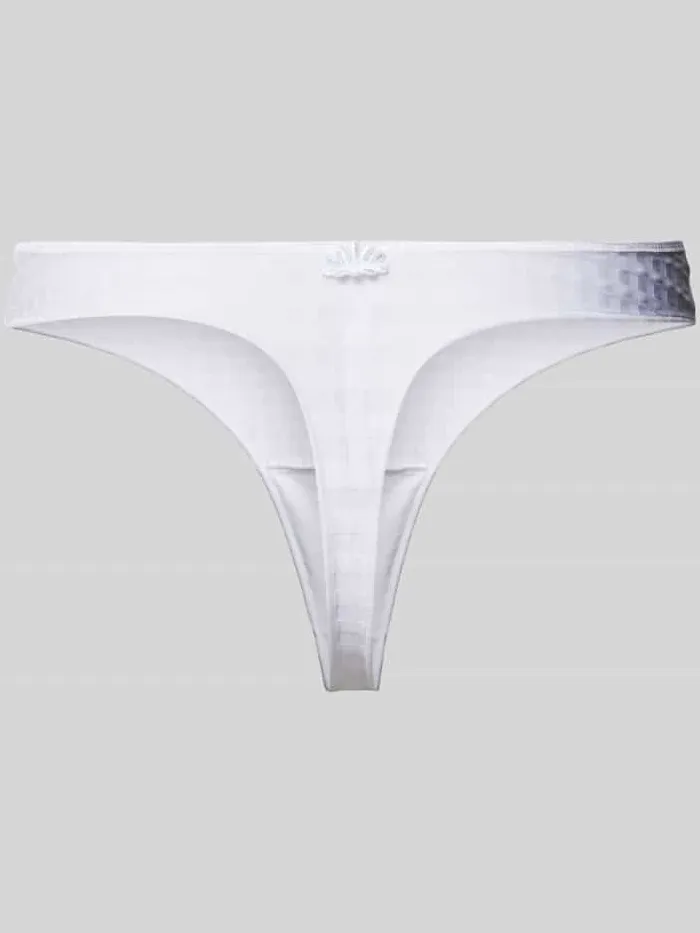 Marie Jo String met structuurpatroon model 'Avero Thong' wit, foto 2