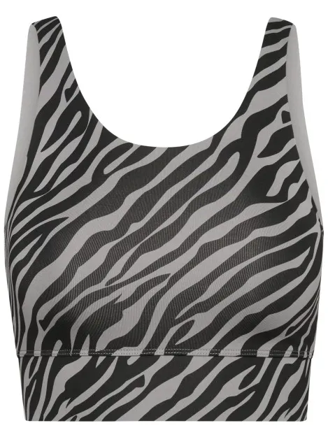 Hey Honey Bustier Zebra sportbeha grijs