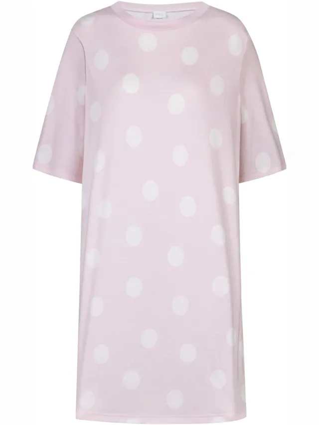 Mey Damen Slaapshirt Serie Pretty Dots Pink Parfait