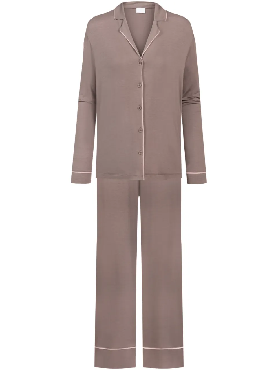 Mey Lange pyjama Serie Pure Chic Milk`n Coffee bruin, foto 3