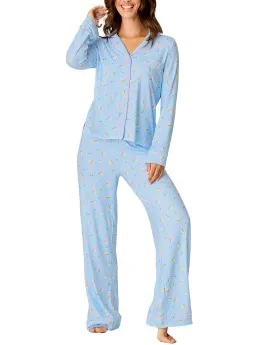 PJ Salvage Olive You Pyjama Versch.kleure/Patroon,Blauw