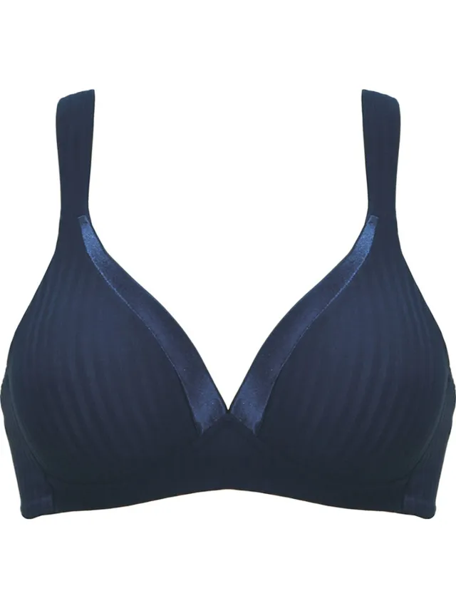 Naturana Soft bh met strepen - 5247 - Navy