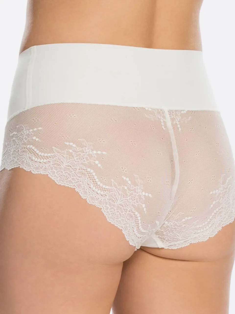SPANX SPANXsupersmooth™ Undie-tectable licht corrigerende Lace Hi-Hipster gebroken wit