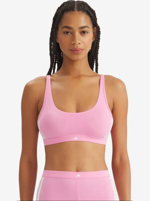 Adidas Bustier Sport Active Essentials 3 Stripes pink