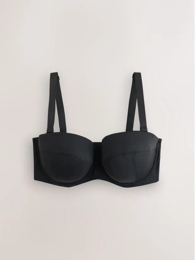 Next Dames - F-K Ultimate Support licht gewatteerde multifunctionele strapless BH - Zwart Black