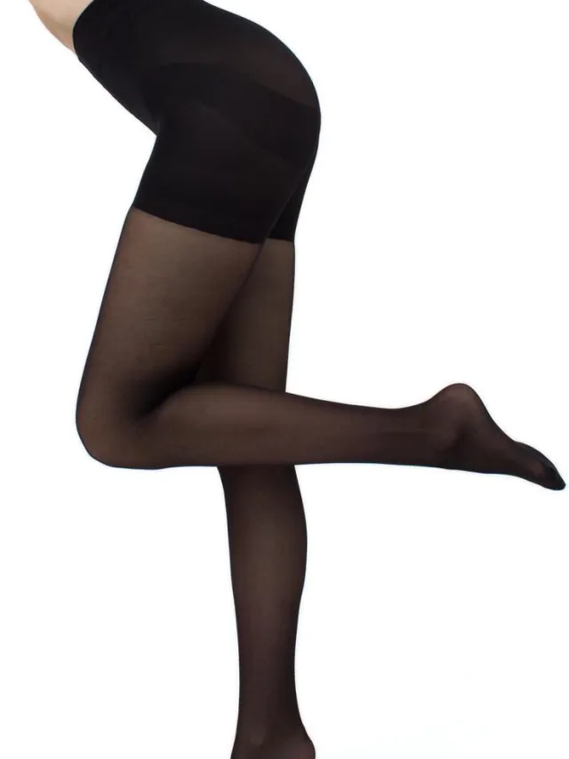 Giulia Panty - Effect Up 40 - In Shape - Corrigerend - Buik - Billen - Taille - Heupen - 40 Den - Large - Zwart