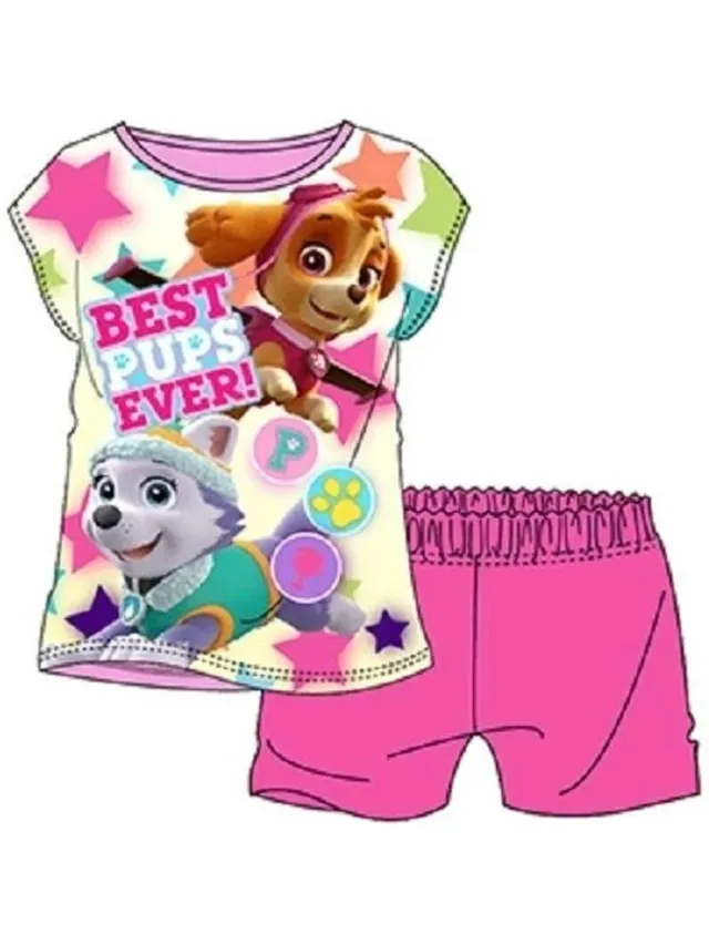 Nickelodeon Paw Patrol – Shortama – Maat 92/98 – Roze