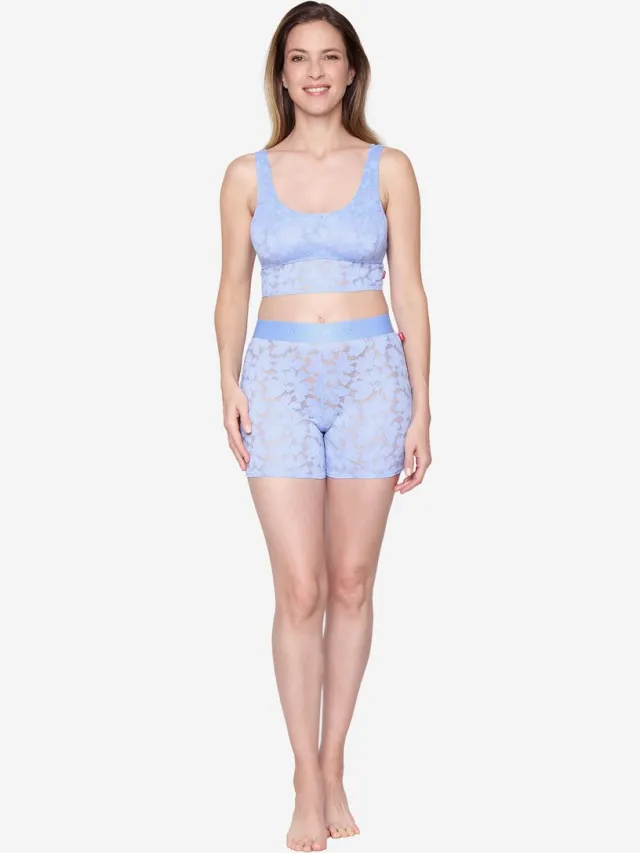 Joop! Jeans Bustier Allover Lace hellblau