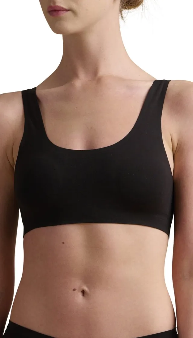 Wolford STRUCTURED SCOOP TOP Dames Beha - zwart