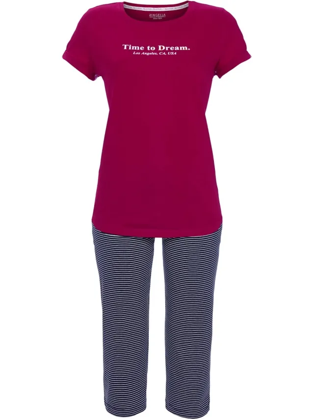 Ringella Katoenen Ringella pyjama rood - Rood - Maat - 48