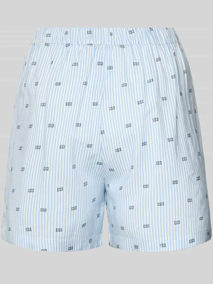 Tommy Hilfiger comfort fit pyjama short van pure viscose lichtblauw, foto 2