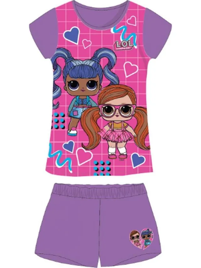 LOL Surprise pyjama - L.O.L. Surprise! shortama - paars