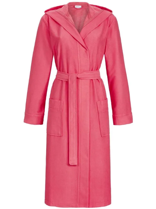 Ringella Roze uniseks badjas capuchon - Roze - Maat