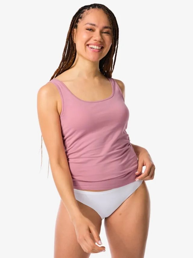 HEMA Damesslip naadloos micro wit