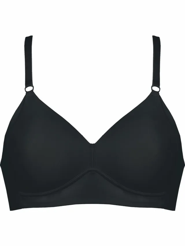 Naturana Side smoother Zwart - Wireless bh Maat: