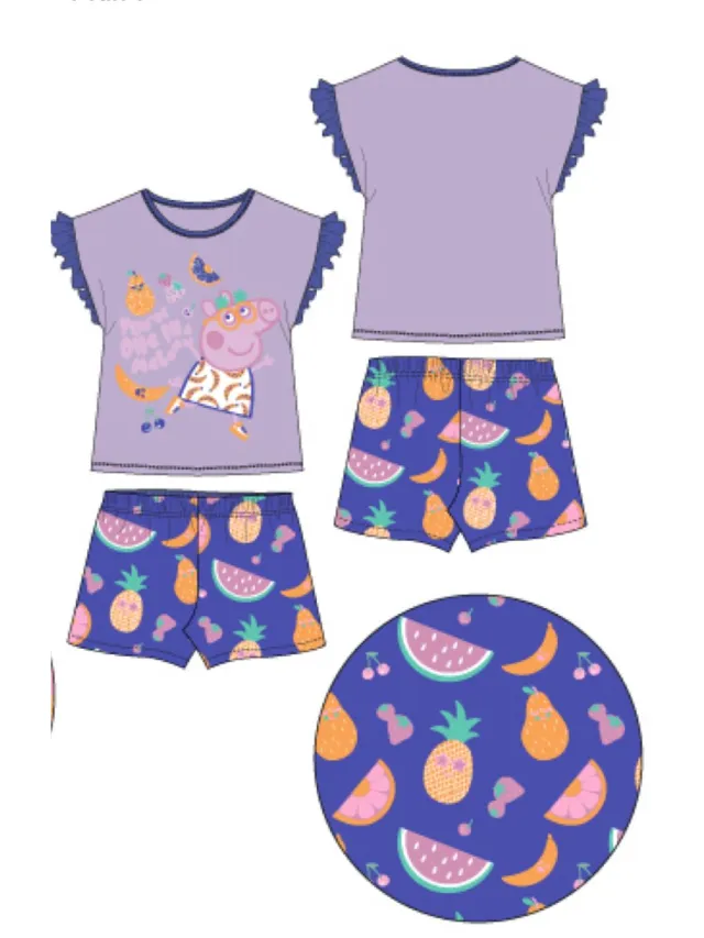 Peppa Pig Pyjamaset Katoen Paars