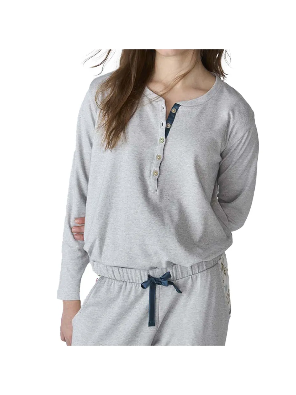 J&J Brothers JJBFP1800 pyjamaset grijs, foto 2