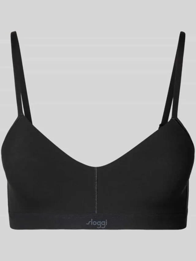 Sloggi bh met labelprint Zwart