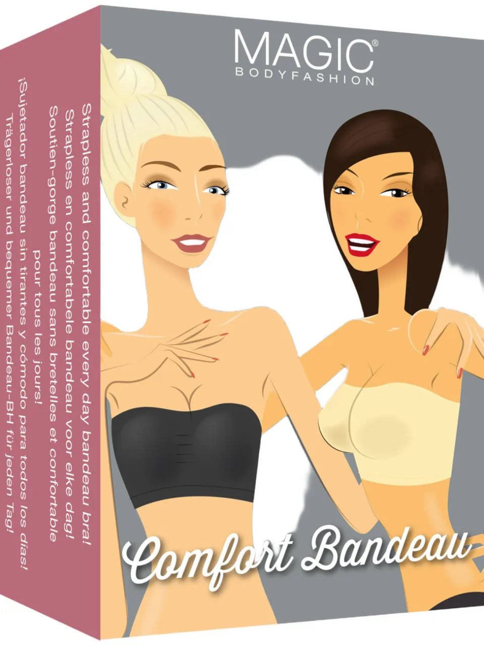MAGIC Bodyfashion strapless bandeau-bh lichtbeige, foto 4