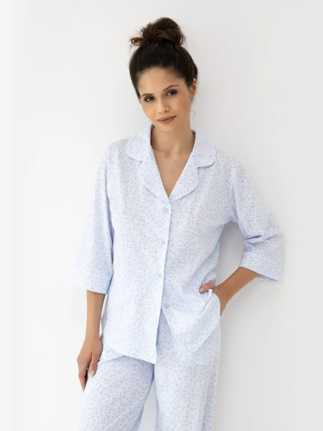 S& Sensis Sensis Katoenen Dames Pyjama PALOMA 42 / Wit