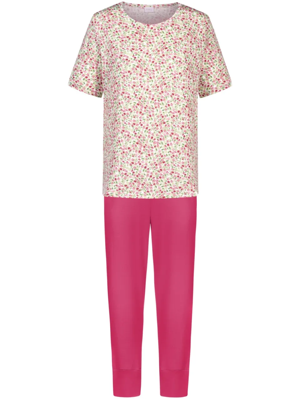 Mey Pyjama 7/8-lang Serie Petites Fleurs Pistachio Cream, foto 3