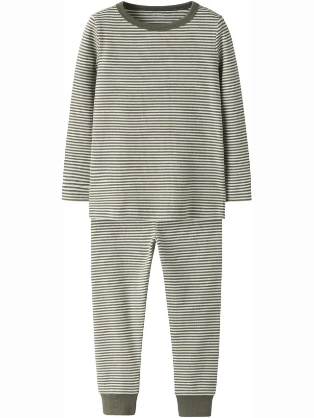 NAME IT Pyjama Print Dusty Olive