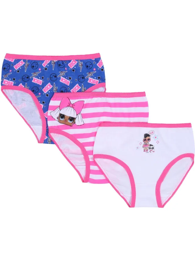 L.O.L. Surprise! Set van 3 slips - LOL Surprise / 104 cm Roze