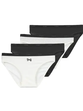 Dim Pockets Coton Stretch slip Zwart